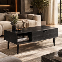 Table basse relevable avec rangement